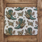 Turquoise Floral Cowboy Boot Mouse Pad office Accents